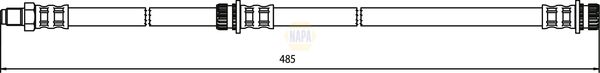 Napa NBH1205 Brake Hose - 1