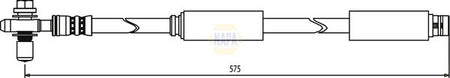 Napa NBH1210 Brake Hose - 1