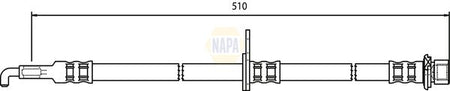 Napa NBH1211 Brake Hose - 1