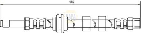 Napa NBH1212 Brake Hose - 1