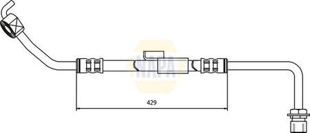 Napa NBH1213 Brake Hose - 1