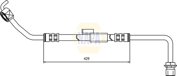 Napa NBH1213 Brake Hose - 1