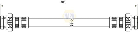 Napa NBH1218 Brake Hose - 1