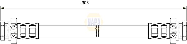 Napa NBH1218 Brake Hose - 1