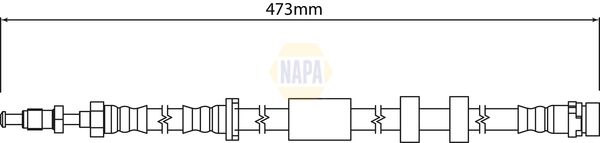 Napa NBH1219 Brake Hose - 1