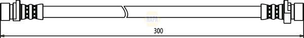 Napa NBH1222 Brake Hose - 1