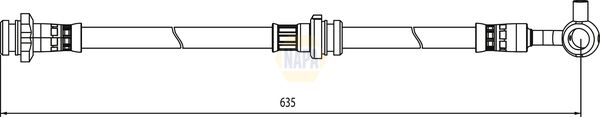 Napa NBH1224 Brake Hose - 1