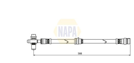 Napa NBH1225 Brake Hose - 1