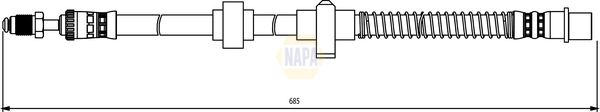 Napa NBH1226 Brake Hose - 1