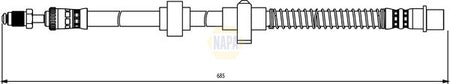 Napa NBH1226 Brake Hose - 1