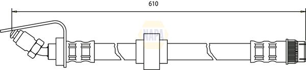 Napa NBH1227 Brake Hose - 1