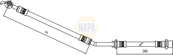 Napa NBH1233 Brake Hose - 1
