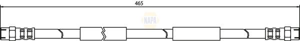 Napa NBH1235 Brake Hose - 1
