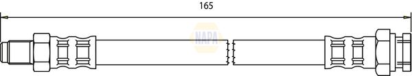 Napa NBH1236 Brake Hose - 1