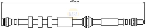 Napa NBH1237 Brake Hose - 1
