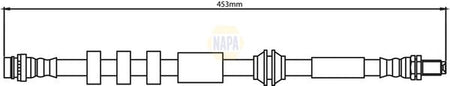 Napa NBH1237 Brake Hose - 1