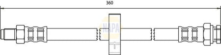 Napa NBH1238 Brake Hose - 1