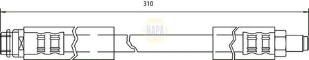 Napa NBH1240 Brake Hose - 1
