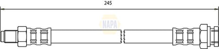 Napa NBH1242 Brake Hose - 1