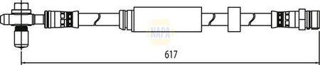 Napa NBH1243 Brake Hose - 1