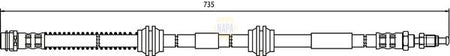 Napa NBH1246 Brake Hose - 1