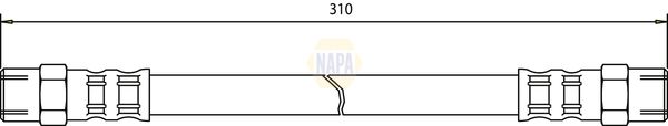 Napa NBH1248 Brake Hose - 1