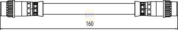 Napa NBH1249 Brake Hose - 1