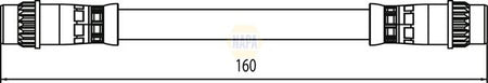 Napa NBH1249 Brake Hose - 1