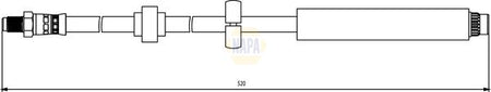 Napa NBH1250 Brake Hose - 1