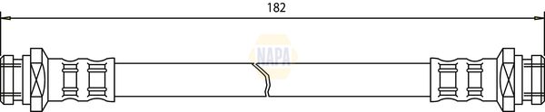 Napa NBH1251 Brake Hose - 1