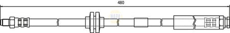 Napa NBH1253 Brake Hose - 1