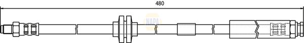 Napa NBH1253 Brake Hose - 1