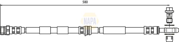 Napa NBH1254 Brake Hose - 1