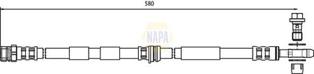 Napa NBH1254 Brake Hose - 1