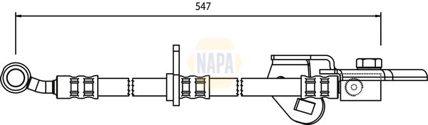 Napa NBH1255 Brake Hose - 1