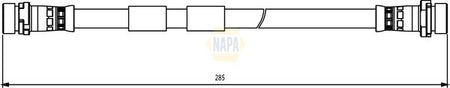 Napa NBH1256 Brake Hose - 1