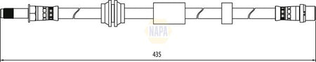 Napa NBH1257 Brake Hose - 1