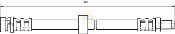 Napa NBH1259 Brake Hose - 1