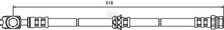 Napa NBH1260 Brake Hose - 1