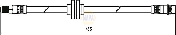 Napa NBH1261 Brake Hose - 1