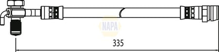 Napa NBH1262 Brake Hose - 1
