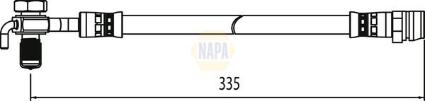 Napa NBH1262 Brake Hose - 1