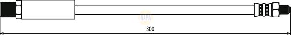 Napa NBH1263 Brake Hose - 1