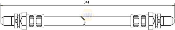 Napa NBH1264 Brake Hose - 1
