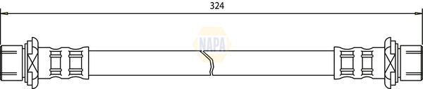 Napa NBH1265 Brake Hose - 1