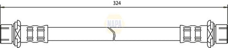 Napa NBH1265 Brake Hose - 1