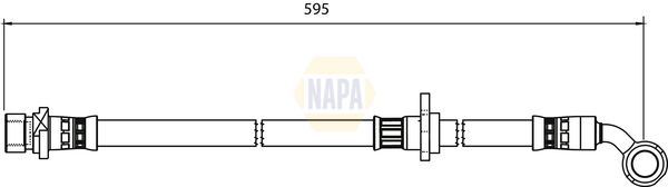 Napa NBH1266 Brake Hose - 1