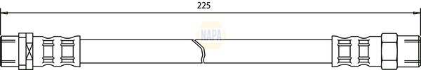 Napa NBH1268 Brake Hose - 1