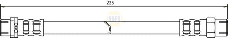 Napa NBH1268 Brake Hose - 1