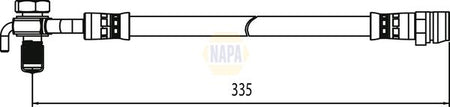 Napa NBH1269 Brake Hose - 1